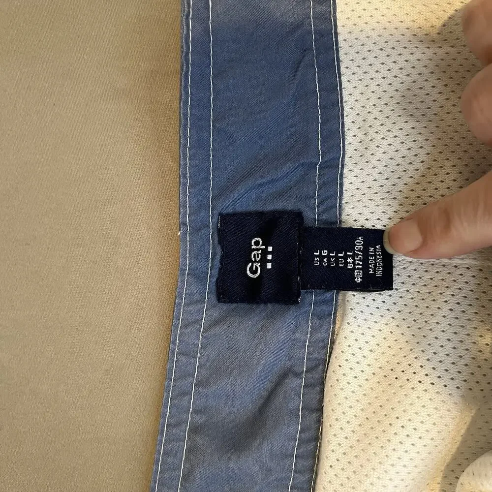 Gap Striped Board Swim Shorts Trunks Mens Large 9